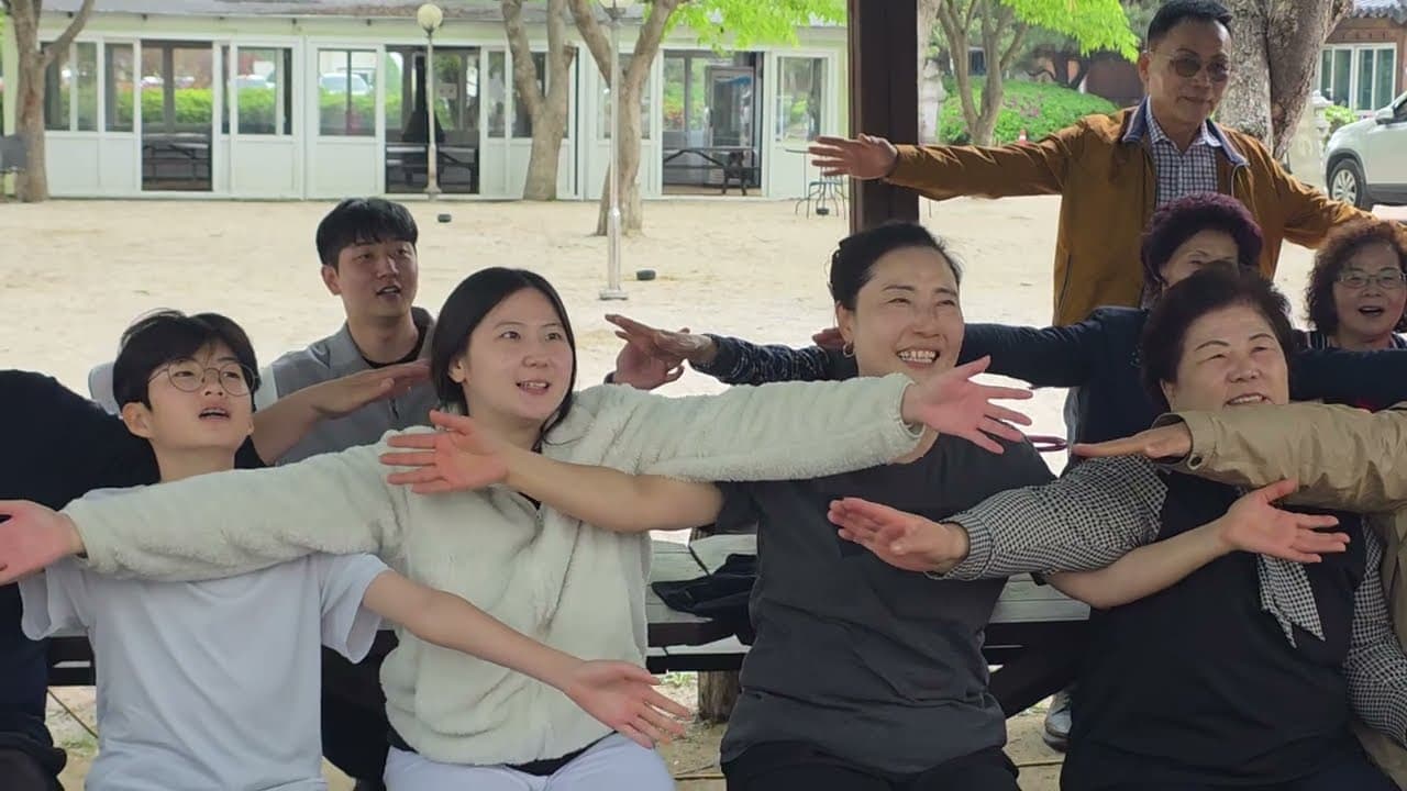 야외예배 레크레이션 딸기 바나 사과 후우~~